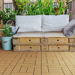 ECD Germany WPC Carreaux de Terrasse - Teck