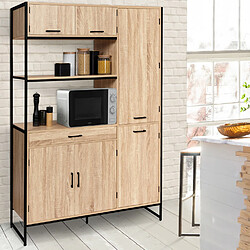 Idmarket Buffet de Cuisine Detroit - 120 CM