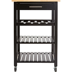 Atmosphera Desserte 1 tiroir Claude - Noir