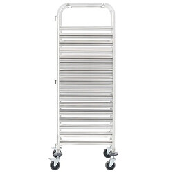 vidaXL Chariot de cuisine Inox