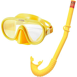 Intex Ensemble natation Adventure Snorkel Ensemble de natation - Masque avec tuba - À haut débit - Dès 8 ans