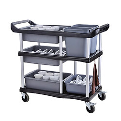 Bcelec chariot de service - Noir