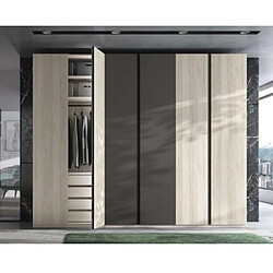 Inside 75 Armoire dressing 6 portes - Ardoise