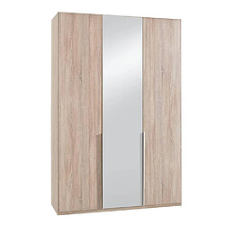 Inside 75 Armoire 3 portes avec miroir - Chêne