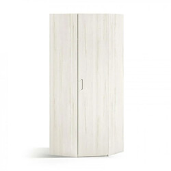 Inside 75 Armoire d'angle chambre adulte - Blanc