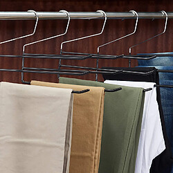 Relaxdays Cintre multiple métal - Noir