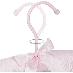 Helloshop26 Lot de 5 cintres satin - Rose