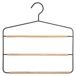 Cintre pantalon métal et bois - Naturel