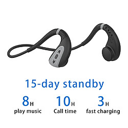 Écouteurs Bluetooth conduction osseuse - Bleu pas cher