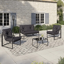Idmarket MARKET NAIROBI Salon jardin - Gris