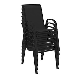 Acheter Idmarket MARKET MADRID Salon jardin - Noir