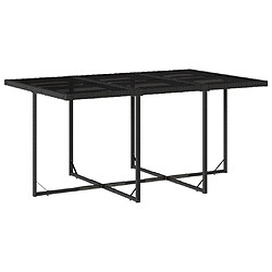 Acheter vidaXL Ensemble à Manger Jardin Noir Résine Tressée