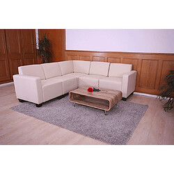 Mendler Canapés Modulaire Lyon 5 - Crème Similicuir