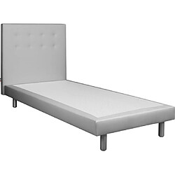 UB DESIGN Lit Cannes 90x190 Gris Clair