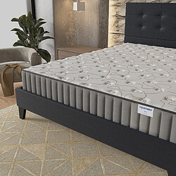 November Sleep Ensemble 120x190 cm, Lit avec tête de lit + Matelas Mousse ép.16cm à mémoire de forme pas cher