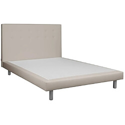 UB DESIGN Lit Cannes 140x190 cm blanc cassé