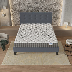 Avis November Sleep Ensemble 140x190 cm, Lit avec tête de lit + Matelas Ressorts Ensachés, ép.20cm accueil mousse HR