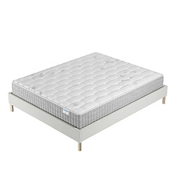November Sleep Ensemble 140x200 cm, Sommier + Matelas Ressorts Ensachés, ép. 25cm à mémoire de forme