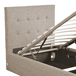 Le Quai Des Affaires Lit coffre PARMA 90x190 + 1 sommier / Beige