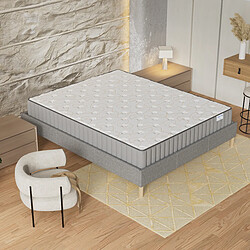 Acheter November Sleep Ensemble 140x200 cm, Sommier + Matelas Mousse, ép.22cm à mémoire de forme