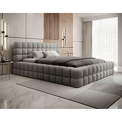 BESTMOBILIER Kingston Lit Coffre - Gris