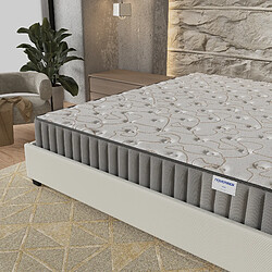 November Sleep Ensemble 140x190 cm, Sommier + Matelas Mousse, ép.16cm à mémoire de forme pas cher