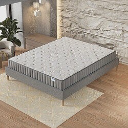November Sleep Ensemble 140x200 cm, Sommier + Matelas Mousse, ép.16cm à mémoire de forme