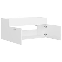 Acheter VidaXL Armoire d’évier salle de bain - Blanc bois d’ingénierie