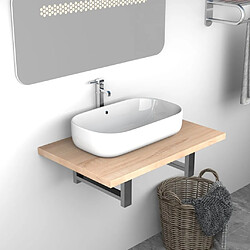 vidaXL Meuble Salle de Bain Chêne 60x40cm