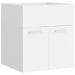 Avis vidaXL Ensemble Meubles salle de bain - Blanc