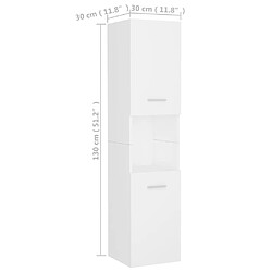 vidaXL Ensemble Meubles salle de bain - Blanc pas cher