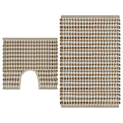 Vidaxl Sealskin Tapis de Bain Trellis - Noir et blanc