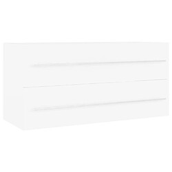 vidaXL Blanc 100x38,5x48 cm