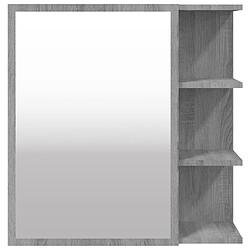 Armoire à miroir Helloshop26 - Gris 62,5 x 20,5 x 64 cm