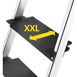 Acheter Hailo Escabeau pliable en aluminium L100 - 3 marches