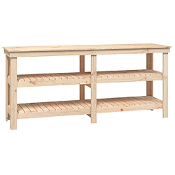 Vidaxl Banc de travail 181x50x80 cm Bois de pin massif