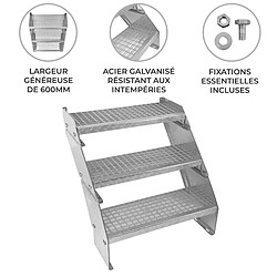 Monstershop Escalier Caillebotis - 240 x 600 mm