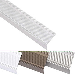 vidaXL Nez de marche forme en L - Aluminium - Argenté