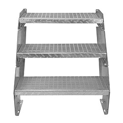 Acheter Monstershop Marche pour Escalier Caillebotis 600mm x 240 mm - Acier Galvanisé DIN 24537 EN ISO 1461