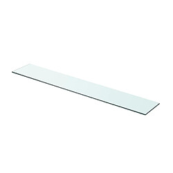 vidaXL Panneau pour étagère - Verre transparent