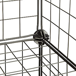 Avis Helloshop26 Étagère cube modulable - Noir