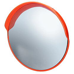 ECD Germany Miroir convexe de circulation Ø43 cm - Rouge
