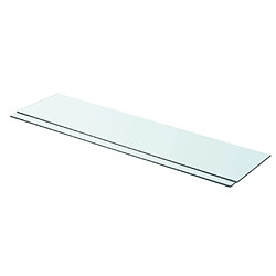 vidaXL Panneaux d'étagère Verre - 90 x 20 cm