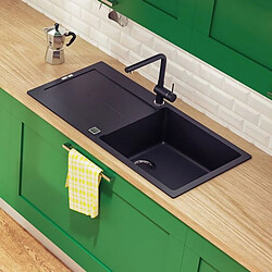 Luisina Évier Résine Tam Tam Noir