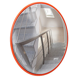 ECD Germany Miroir de circulation - Ø 43 cm - Rouge