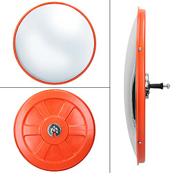 ECD Germany Miroir de circulation - Ø 43 cm - Rouge