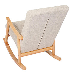 Avis Mendler Fauteuil à bascule relax - Crème