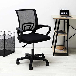The Home Deco Factory Fauteuil de bureau Pete - Noir