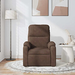 Avis vidaXL Fauteuil de massage tissu marron