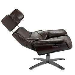 Angel Cerda angel_cerda Fauteuil pivotant - Cuir chocolat